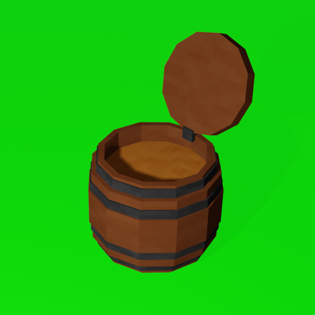 barrel Model 3D .c4d .max .obj .3ds .fbx .stl .blend