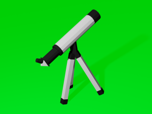 telescope voxel 3D Модель