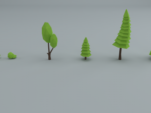 forest set collection Modelo 3D