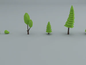 forest set collection 3D Model