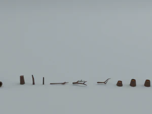 forest set collection 3D Model