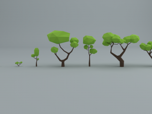 forest set collection Modelo 3D