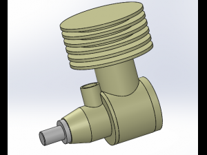 moteur monocylindre Modèles 3D en vedette