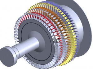 turbine a gaz 9fa general electrique Modelo 3D