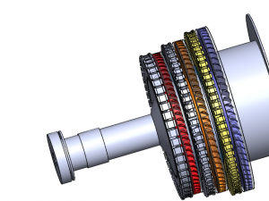 turbine a gaz 9fa general electrique Modelo 3D