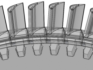 turbine a gaz 9fa general electrique Modelo 3D