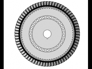 turbine a gaz 9fa general electrique Modelo 3D