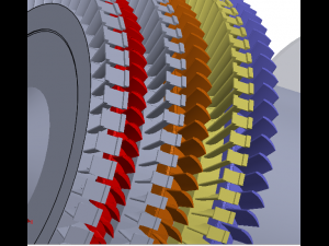 turbine a gaz 9fa general electrique Modelo 3D