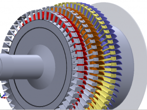 turbine a gaz 9fa general electrique Modelo 3D