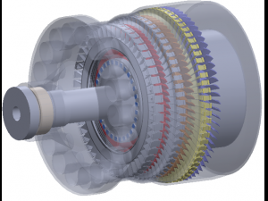 turbine a gaz 9fa general electrique Modelo 3D