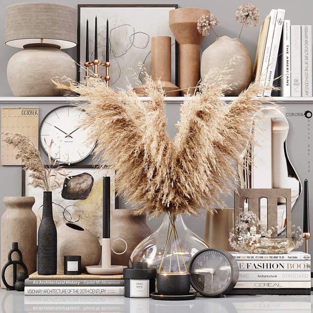 decor set 3D Modell .c4d .max .obj .3ds .fbx .stl .blend 