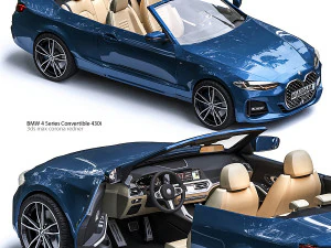 車 4 シリーズ コンバーチブル 430i 3Dモデル