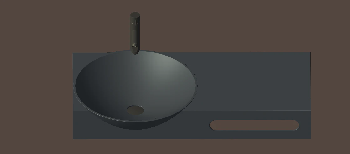 Bathroom water sink 3D Print Model .c4d .max .obj .3ds .fbx .stl .blend 