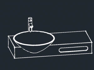 Bathroom water sink 3D Print Model