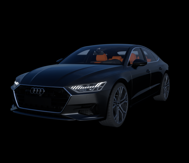 Audi a7 3D मॉडल .c4d .max .obj .3ds .fbx .stl .blend