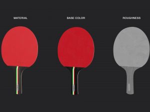 table tennis paddle 3D Модель