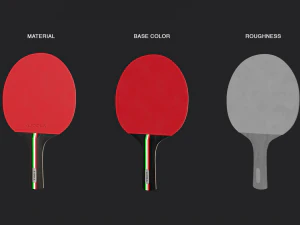 table tennis paddle 3D Model