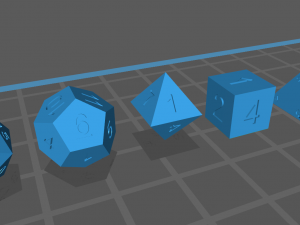 3d dice 20s 12s 10s 8s 6s 4s 3D Model