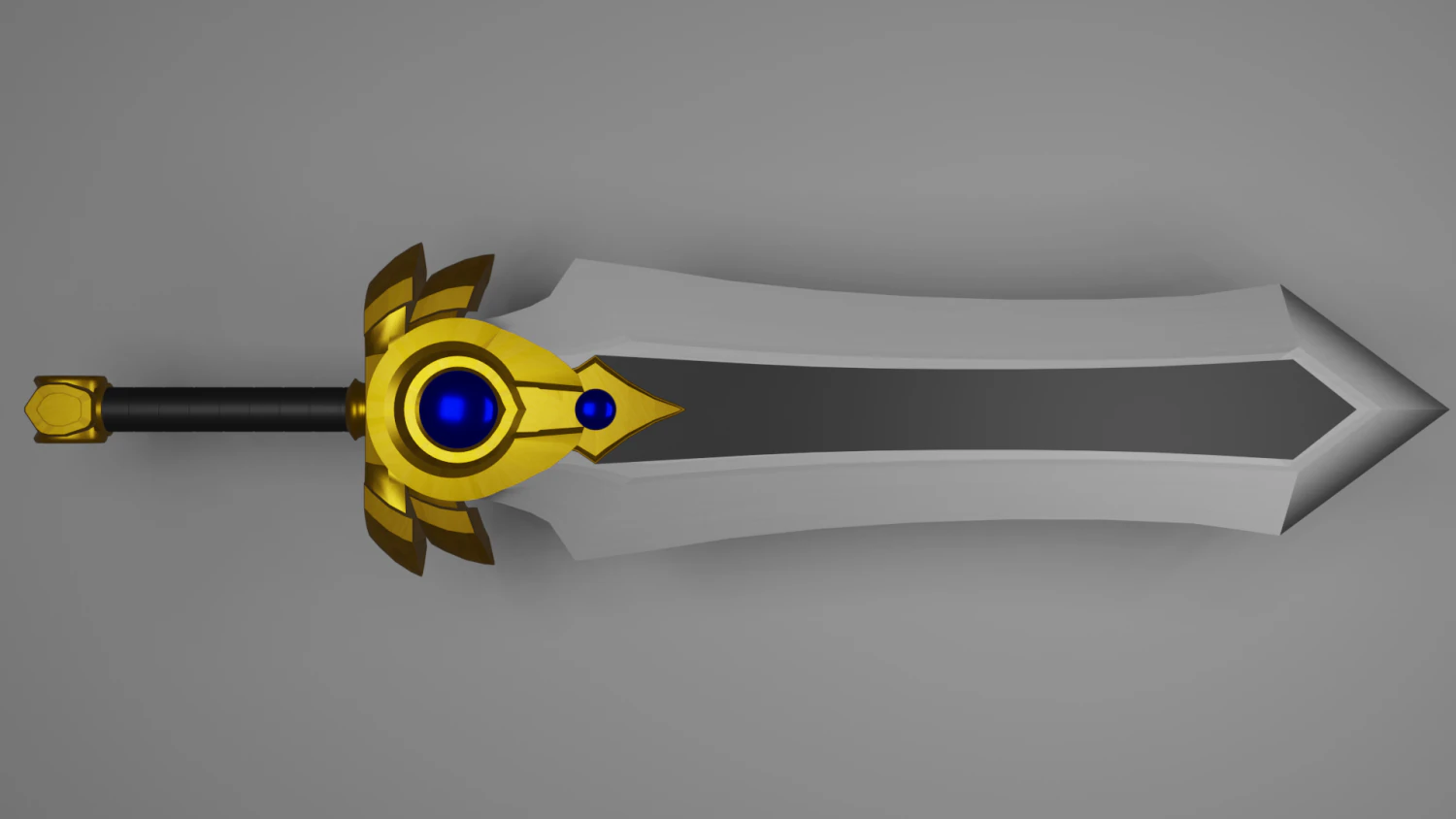 Demacias Sword of Might - Garen 3D Model .c4d .max .obj .3ds .fbx .stl .blend 