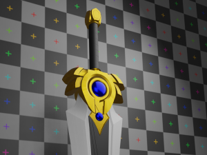 Demacias Sword of Might - Garen 3D Model