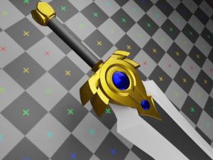 Demacias Sword of Might - Garen 3D Model