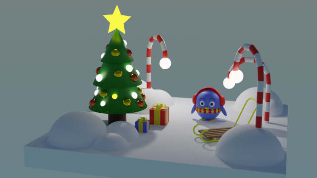 new year Model 3D .c4d .max .obj .3ds .fbx .stl .blend 
