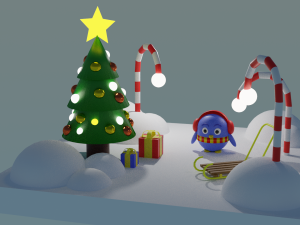 new year Model 3D