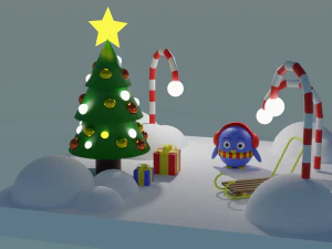 Año Nuevo Modelo 3D