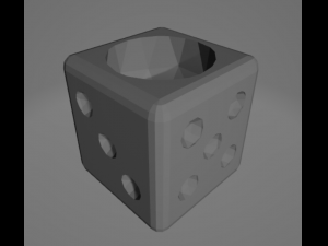 Pot dice 6 3D Принт Модель