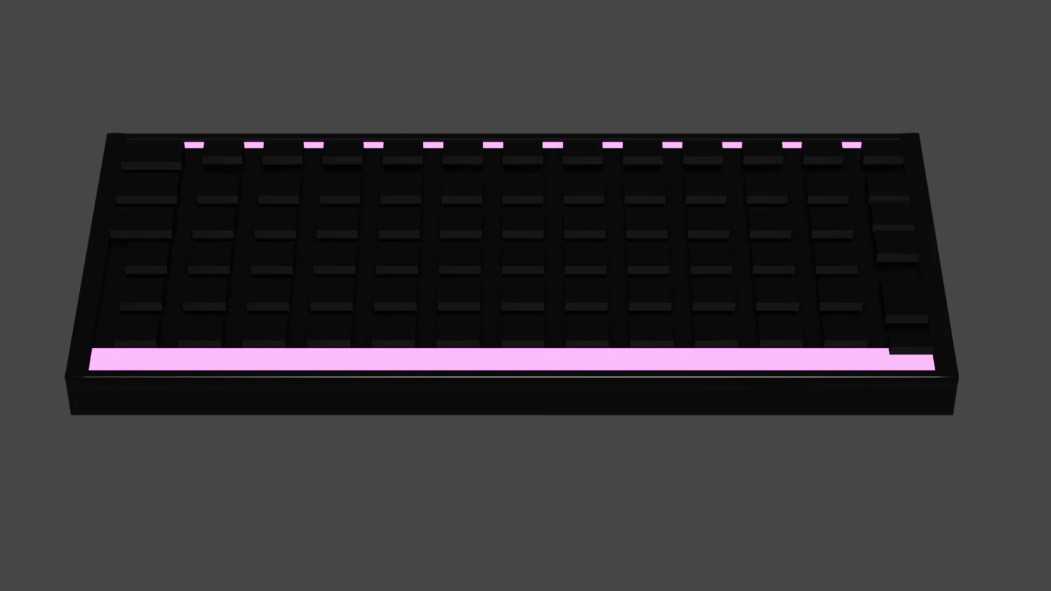 simple gaming keyboard 3D Model .c4d .max .obj .3ds .fbx .stl .blend 