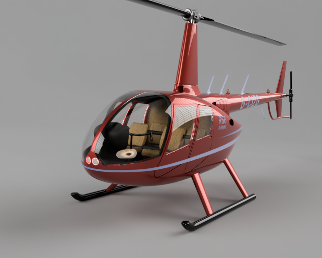 robinson r66 3D Print Model .c4d .max .obj .3ds .fbx .stl .blend 