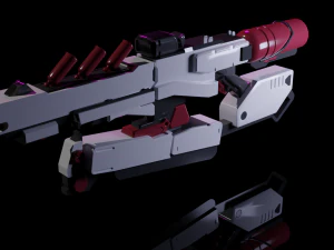 Gewehr-Science-Fiction 3D Modell