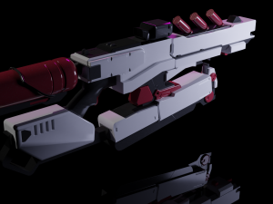rifle sci-fi 3D 모델