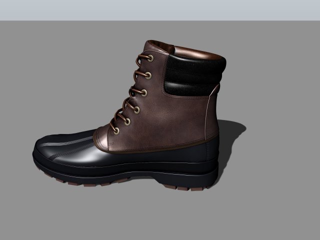 mountain shoe male 3Dモデル .c4d .max .obj .3ds .fbx .stl .blend 