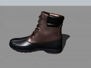 sapato de montanha masculino Modelo 3D