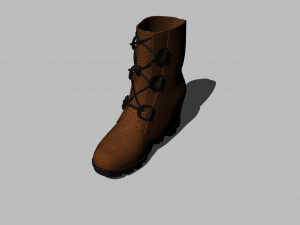 footwear leather Model 3D