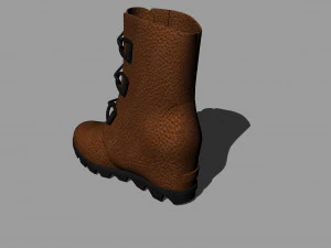 footwear leather 3D Model