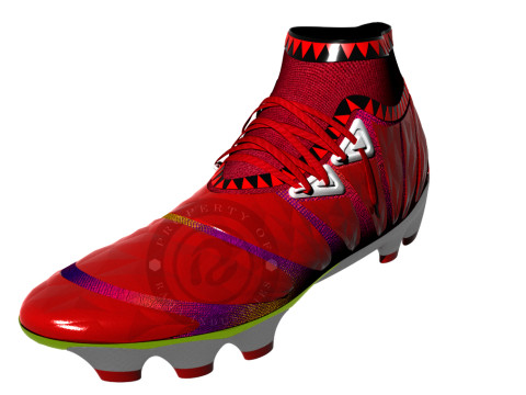 Design Red ranger concept development shoes Model 3D