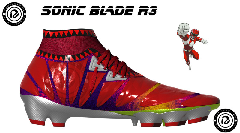 Design Red ranger concept development shoes 3D Модель .c4d .max .obj .3ds .fbx .stl .blend