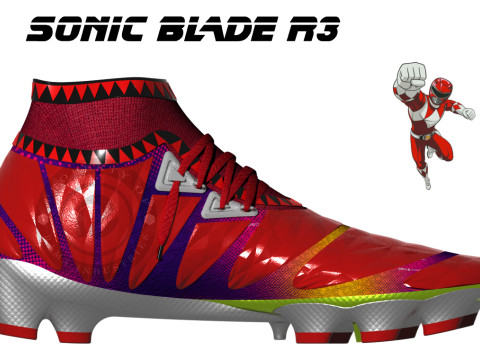 Design Red ranger concept development shoes Model 3D
