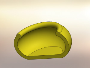 3d printed yellow vase flower pot - stl files 3D प्रिंट मॉडल