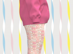 girls frill cardigan 3D Модель