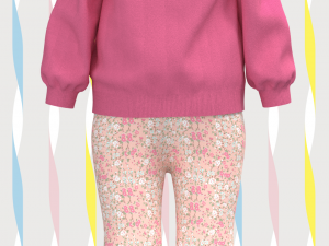 girls frill cardigan 3D Модель