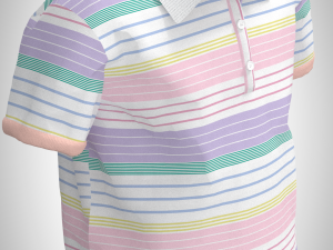 girls frill cardigan 3D 模型