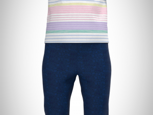 girls frill cardigan 3D 模型