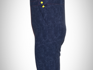 kid girls denim dungaree Modelo 3D
