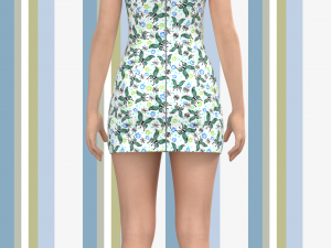 ladies off shoulder dress Modello 3D