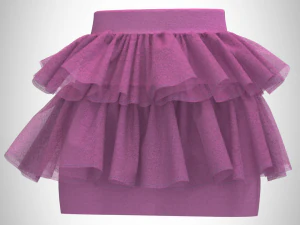 ladies ballerina skirt and top dancing 3D Model