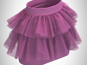 ladies ballerina skirt and top dancing 3D Model