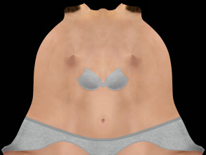 ladies ballerina skirt and top dancing 3D Model